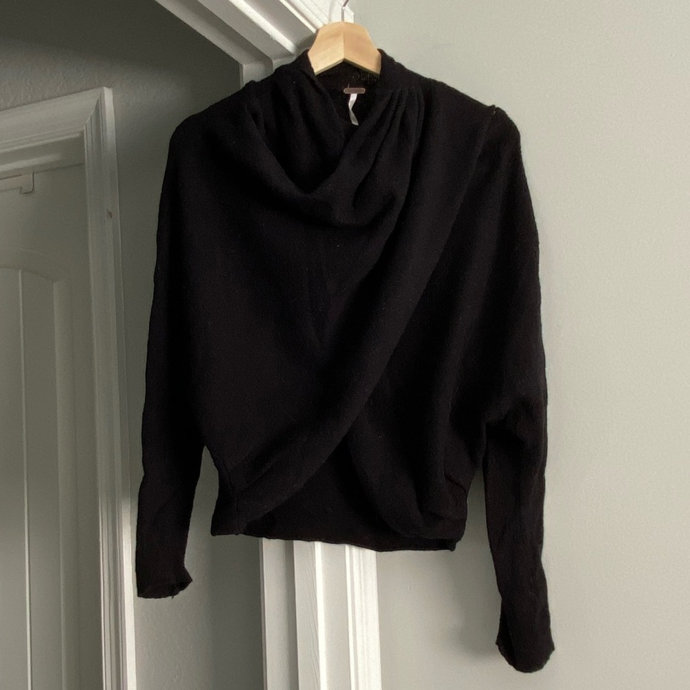 FP knit wrap sweater
